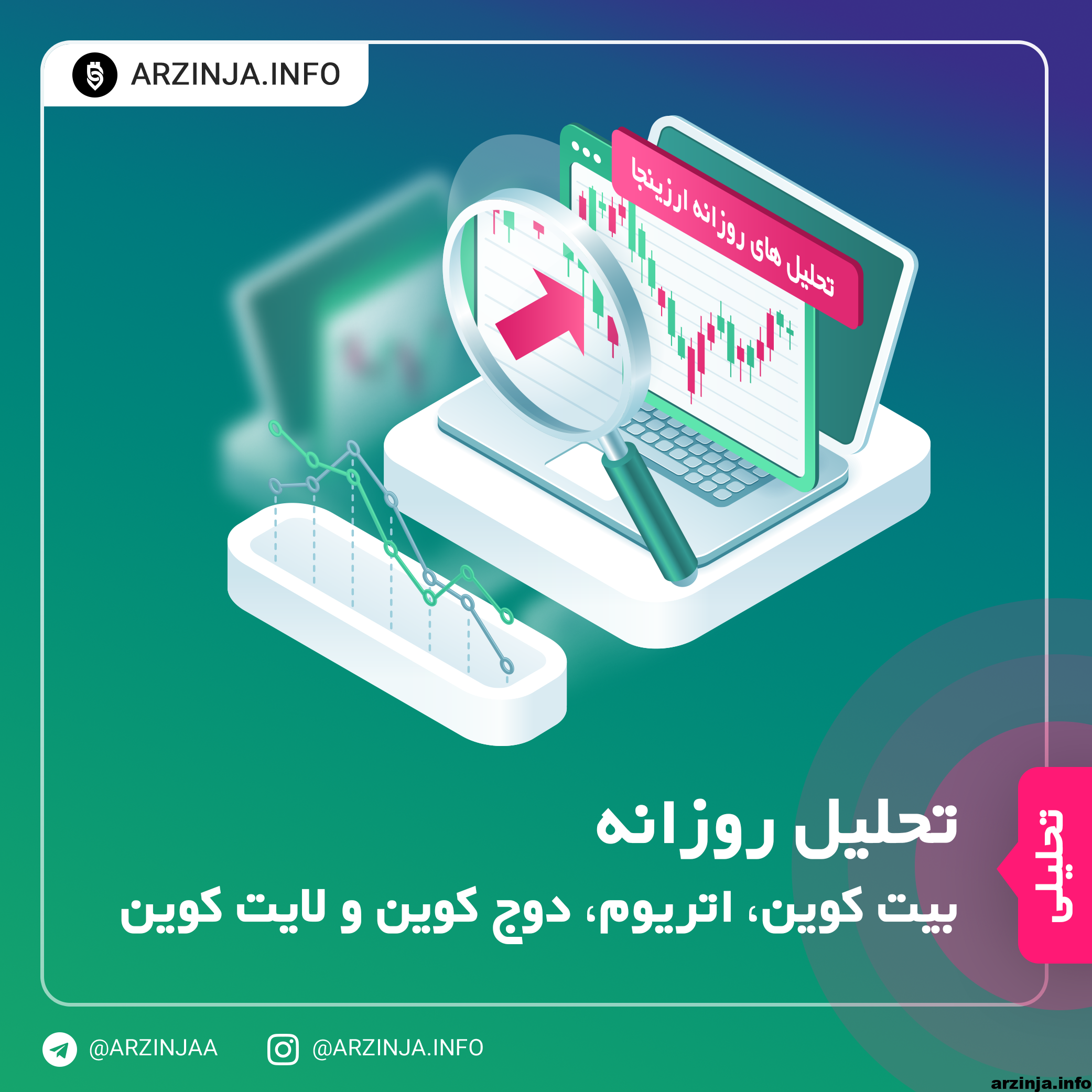تحلیل ارزهای دیجیتال‌ بیت کوین، اتریوم، دوج کوین و لایت کوین