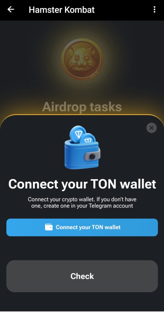 وصل کردن کیف پول به همستر کامبت