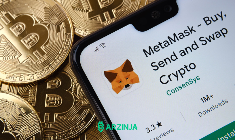 ارسال و دریافت ارز دیجیتال در متامسک