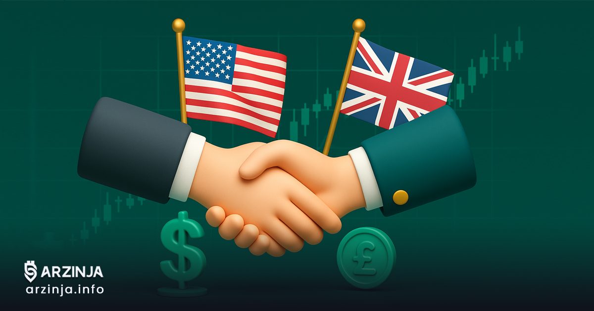آغاز اجراء توافق تجاری تاریخی میان بریتانیا و ایالات متحده