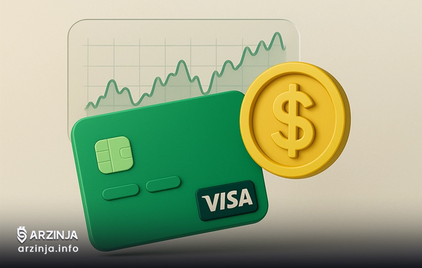 ارتباط کارت ویزا: قابل استفاده کردن استیبل ‌کوین‌ها