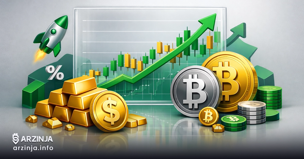پیشبینی قیمت طلا در سال ۱۴۰۵: تحلیل بازار با بیت کوین