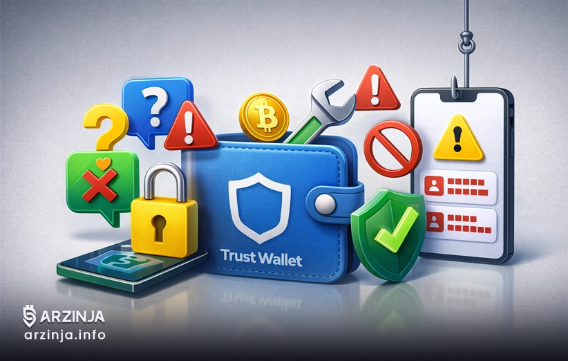 راهنمای حل مشکلات رایج در Trust Wallet