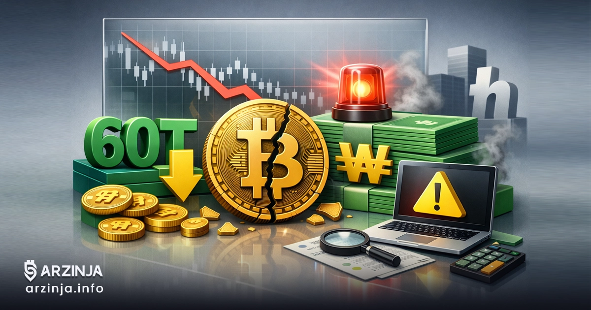 خطای بیت کوین ۶۰ تریلیون وونی بیتهامب
