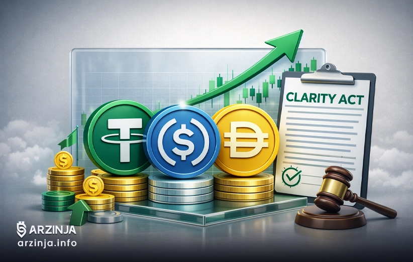 پاداش‌های استیبل‌کوین و سرنوشت Clarity Act
