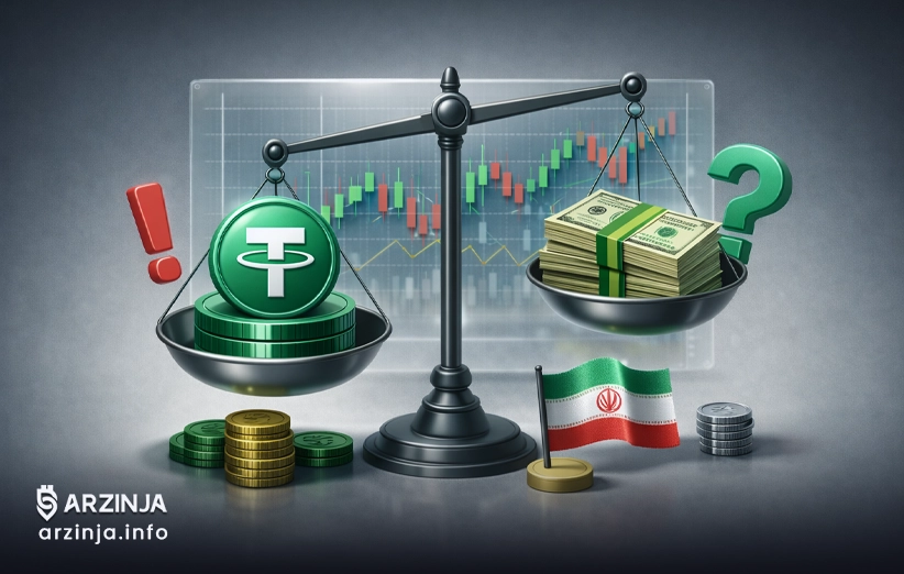 دلیل گرانی تتر نسبت به دلار آمریکا در ایران