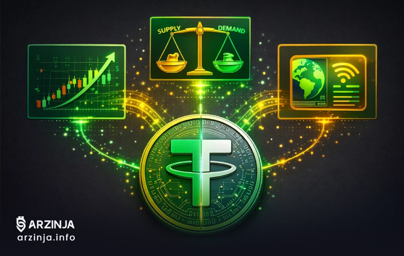 عوامل موثر بر قیمت تتر - عرضه و تقاضا و قوانین