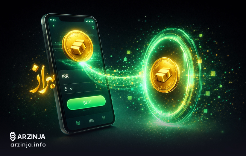 نحوه خرید توکن طلا با ریال از صرافی ایرانی