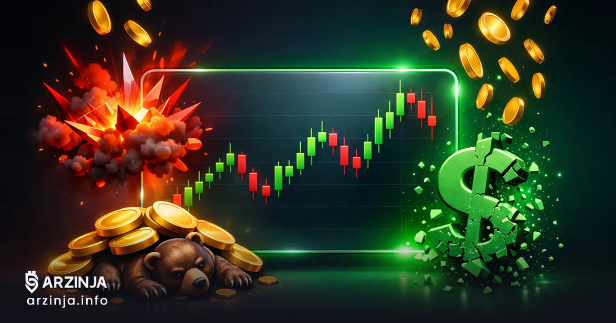 لیکوئید شدن معاملات شورت بیت کوین (BTC)