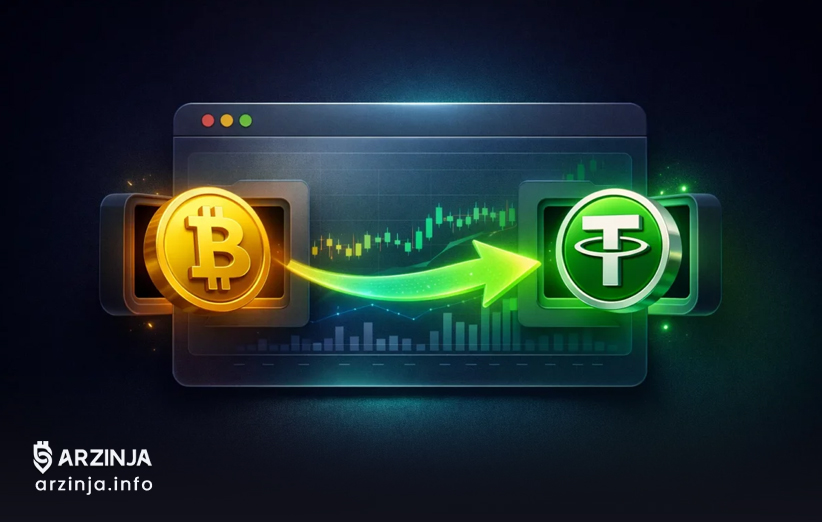 نرخ تبدیل بیت کوین به تتر در بازار ارز دیجیتال