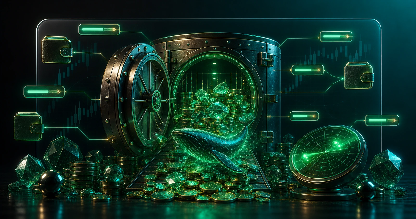 کیف پول نهنگ‌ها و ردیابی بیت‌کوین