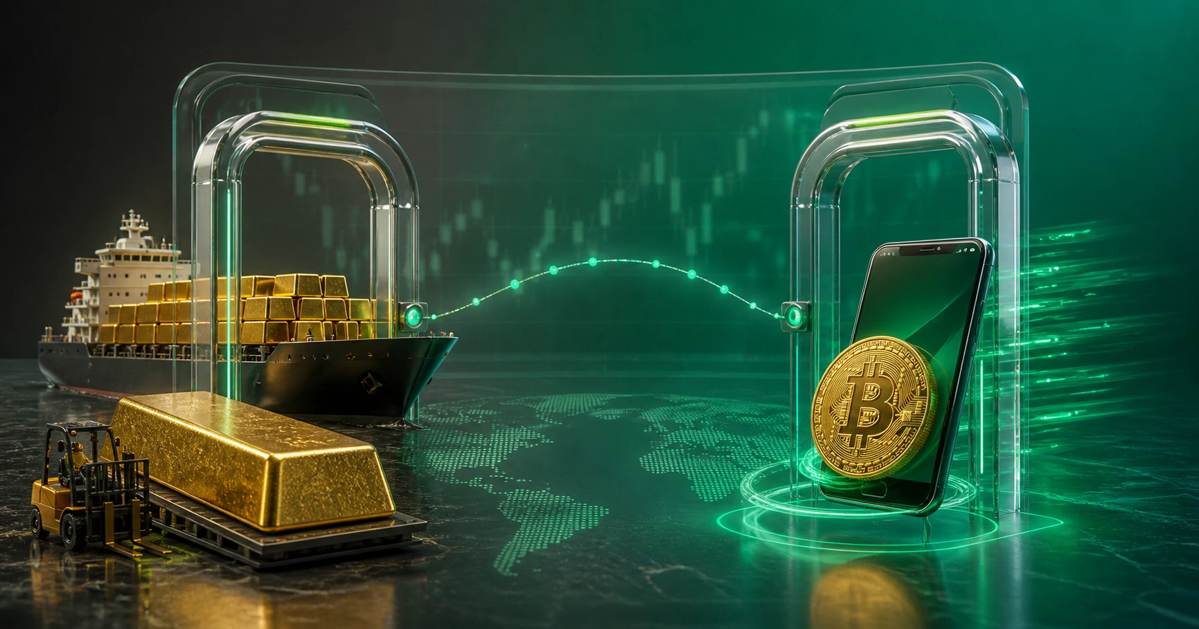 بیت‌کوین در برابر طلا — قابلیت حمل