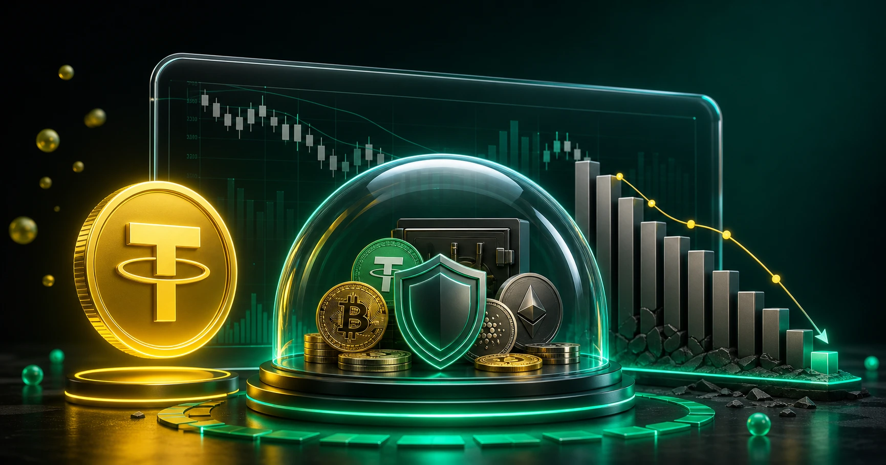 محافظت با استیبل‌کوین در بازار خرسی