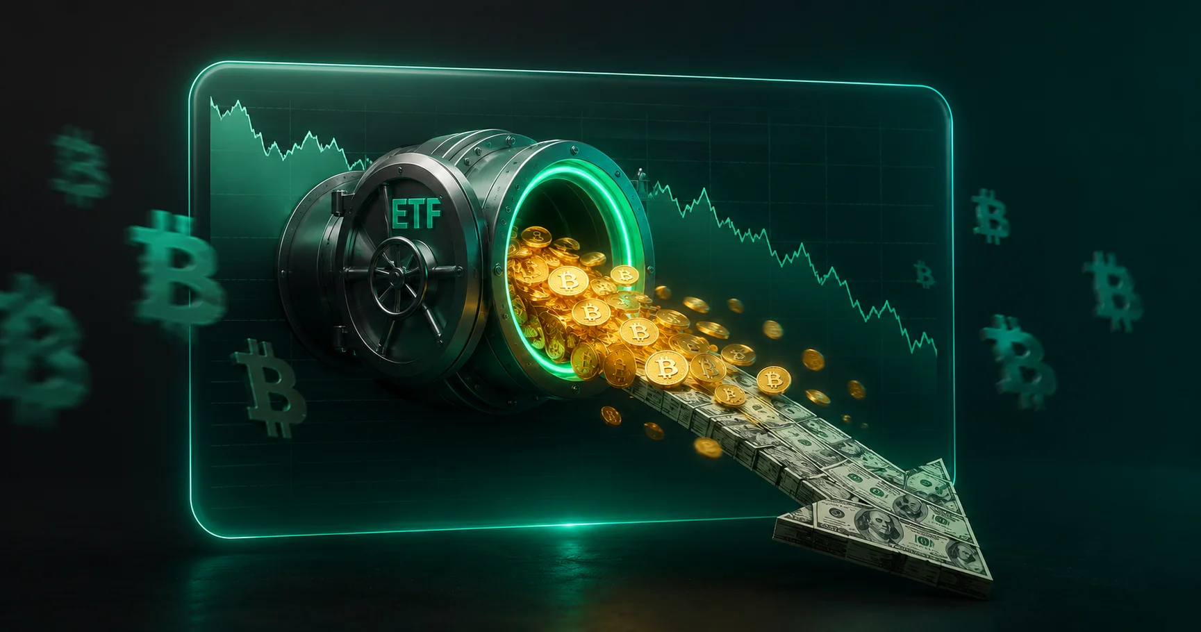 خروج ۱.۶۷ میلیارد دلار از ETFهای بیت‌کوین در یک هفته