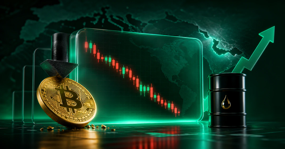 تنش آمریکا و ایران، جهش نفت و فشار بر بیت کوین