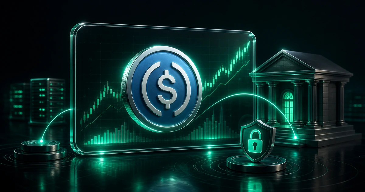 تصویر شاخص مجوز Trust Bank برای Circle و استیبل‌کوین USDC