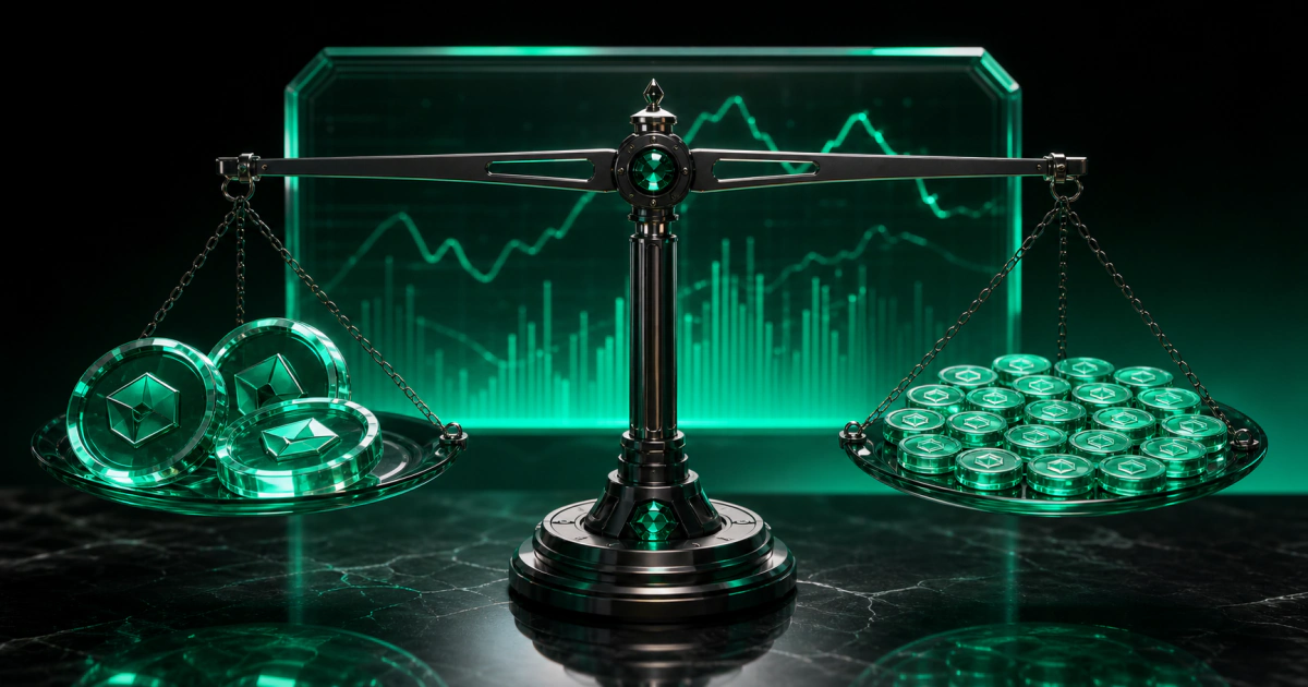 حفظ ارزش کل موقعیت با تغییر تعداد توکن در ریبیس