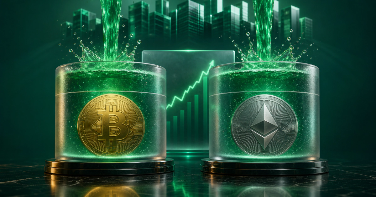 صندوق‌های ETF بیت کوین و اتریوم در دو روز پیاپی صدها میلیون دلار سرمایه نهادی جذب کردند