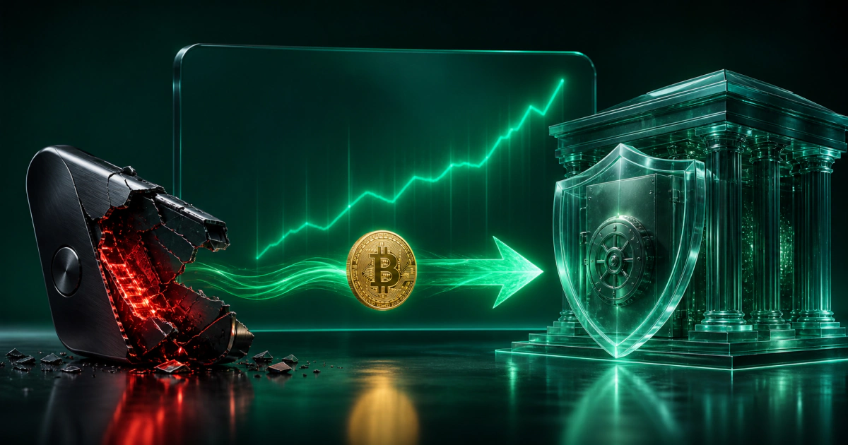 چرخش سرمایه به سمت ETF بیت کوین و نگهداری تحت نظارت پس از اکسپلویت کلد کارد و ریسک سلف‌کاستدی