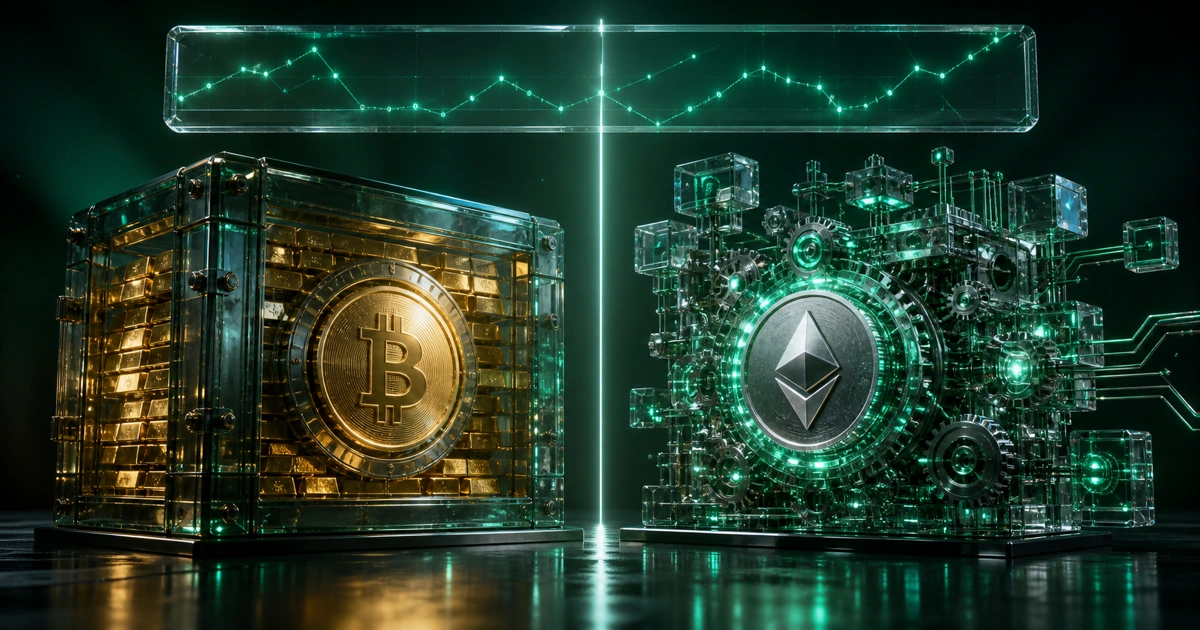 تفاوت بیت کوین و اتریوم؛ بیت کوین به‌عنوان ذخیره ارزش در برابر اتریوم به‌عنوان پلتفرم برنامه‌پذیر