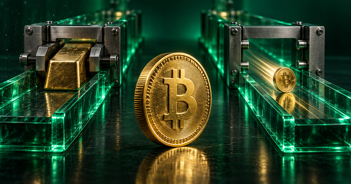 تفاوت سرعت نقد شدن طلای فیزیکی و انتقال آنی بیت کوین