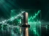 آلت کوین مقاوم در اصلاح بازار؛ ستون فولادی استوار در برابر موج شیشه‌ای کنار ستون‌های شیشه‌ای فروافتاده